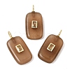 Dyed Natural White Jade Pendants G-H328-03G-A07-2