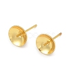 Brass Stud Earring Findings KK-A300-29C-G-1