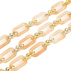 Rack Plating Acrylic & CCB Plastic Chain CHAC-H001-01K-1