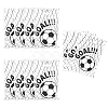 50Pcs Football Pattern Plastic Gift Bags with Die Cut Hole Handle ABAG-WH0046-65-1