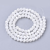 Faceted(32 Facets) Electroplate Glass Beads Strands X-EGLA-R018-4mm-7-2