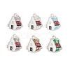 Alloy Enamel Pendants ENAM-G212-21P-1