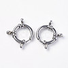 Tarnish Resistant 304 Stainless Steel Smooth Surface Spring Ring Clasps STAS-O114-003A-P-1