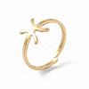 Real 18K Gold Plated 304 Stainless Steel Adjustable Finger Ring RJEW-L115-01G-03-1