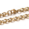 304 Stainless Steel Curb Chain Necklaces NJEW-M150-01G-1