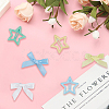 12Pcs Star Iron Snap Hair Clips OHAR-CP0001-24B-7