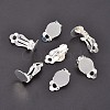 Brass Blank Base Clip-on Earring Cabochon Setting KK-M019-03S-3