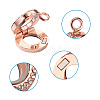 4Pcs 4 Colors Alloy Glass Crystal Rhinestone Pendants PALLOY-TA0002-37-3