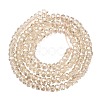 Electroplate Glass Beads Strands GLAA-Q105-03T-2