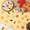 30Pcs 10 Styles Autumn Theme Zinc Alloy Pendants ENAM-YW0006-94-5
