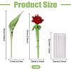 2Pcs Glass Flower Display Decorations AJEW-CO0001-04C-2