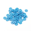 Flat Round Handmade Polymer Clay Beads CLAY-R067-8.0mm-33-4