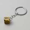 Zinc Alloy Dice Keychains AJEW-WH0504-77AB-2