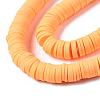 Flat Round Handmade Polymer Clay Beads CLAY-R067-10mm-15-3