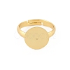Brass Adjustable Ring Components KK-A272-03C-G-2