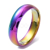 Ion Plating(IP) 304 Stainless Steel Flat Plain Band Rings STAS-I160-B-M-1
