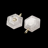 Natural Quartz Crystal Pendants G-P588-02G-11-2
