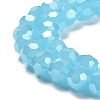 Electroplate Glass Beads Strands EGLA-A035-J8mm-A04-3