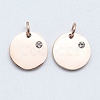 316 Surgical Stainless Steel Pendants STAS-J038-06RG-1