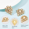 Teardrop Shape Alloy Rhinestone Appliques FIND-FG0002-19A-4