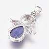 Natural Lapis Lazuli Pendants G-G651-A08-3