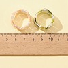Resin Tartan Pattern Cuff Ring RJEW-FS0001-06-4