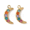 304 Stainless Steel Rhinestone Pendants STAS-K306-24G-01-1