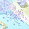 100Pcs Baking Paint Transparent Glass Beads DGLA-YW0001-35H-4