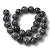 Natural Snowflake Obsidian Beads Strands G-F818-A10-16mm-3