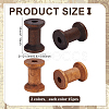 30Pcs 2 Colors Wooden Empty Spools for Wire TOOL-ME0001-04-2