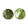 Spray Painted Natural Akoya Shell Charms LS-SHEL-F007-15A-07-2