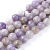 Natural Lavender Amethyst Beads Strands G-L555-01-4mm-1