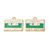 Alloy Enamel Pendants ENAM-O001-11K-G-1