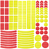 2 Sheet 2 Color Waterproof Plastic Reflective Sticker DIY-GF0004-87-1