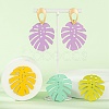 20Pcs 5 Colors Spray Painted Iron Pendants IFIN-LS0001-01-6