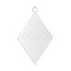 925 Sterling Silver Blank Pendants STER-F057-02S-02-1