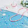 Flat Round Handmade Polymer Clay Beads CLAY-PH0001-42-4