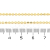 Brass Rondelle Link Chain Necklaces for Women X-NJEW-K282-04G-5