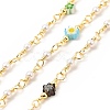 Glass Pearl & Flower Beaded Chains CHC-CJ0001-69-1