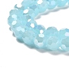 Imitation Jade Glass Beads Stands EGLA-A035-J8mm-B09-4