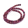 Natural Thulite Beads Strands G-D0006-C16-6mm-2