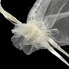 Rectangle Organza Drawstring Bags CON-PW0001-054C-18-4