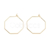 Ion Plating(IP) 316 Stainless Steel Hoop Earrings Findings STAS-C029-02G-2
