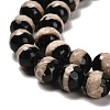 Natural Tibetan Striped Pattern dZi Agate Beads Strands G-B079-B01-01-4