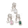 Brass Micro Pave Cubic Zirconia Pendants KK-Z151-17P-1