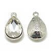 Alloy Glass Charms PALLOY-T028-7x10mm-01-2