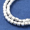 Electroplated Synthetic Non-Magnetic Hematite Beads Strands G-U003-18A-02-3