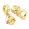 Brass European Dangle Charms KK-M247-01G-3