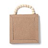 Wooden Square Wall Pendant Decorations HJEW-Z004-01B-2