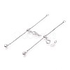 925 Sterling Silver Chain Extenders STER-T008-57S-2